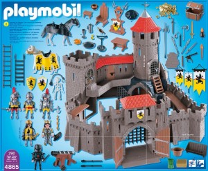 Inhalt der PLAYMOBIL Löwenritterburg