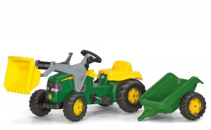 john-deere-tret-traktor-mit-anhaenger